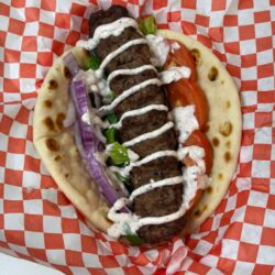 BEEF KABOB SANDWICH